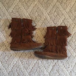Minnetonka Fringe Boots